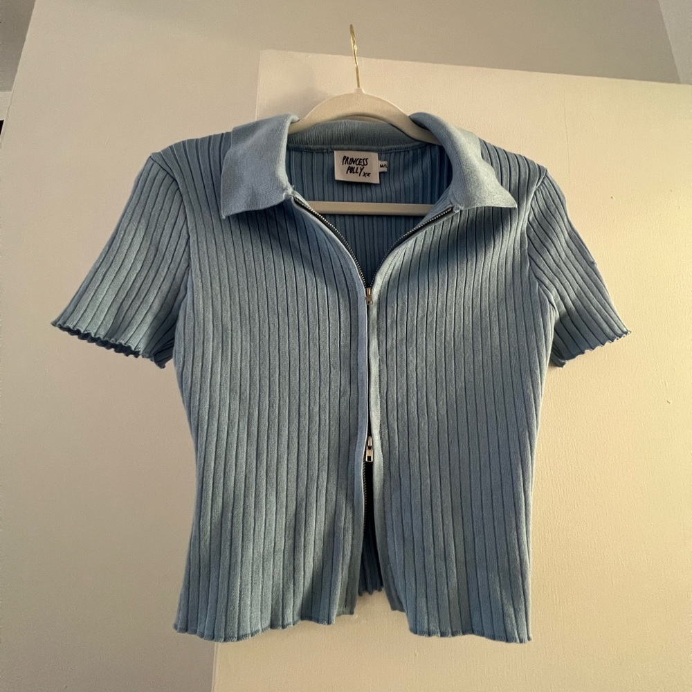 Princess Polly Zip Up Polo Shirt